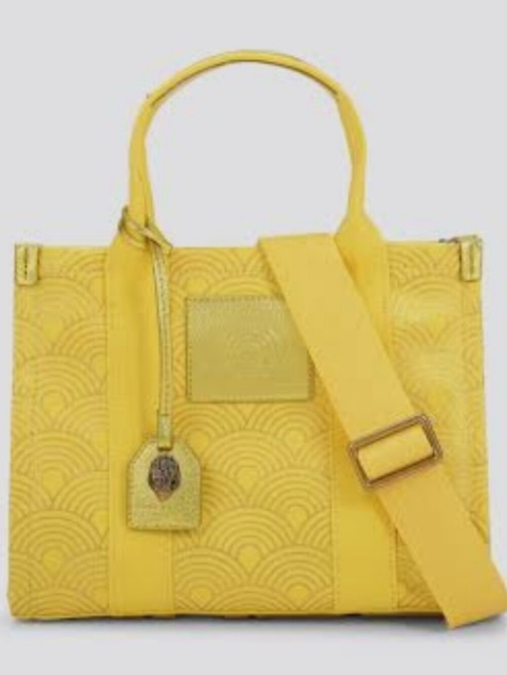 Kurt Geiger Southbank Yellow Tote with Arch Pattern